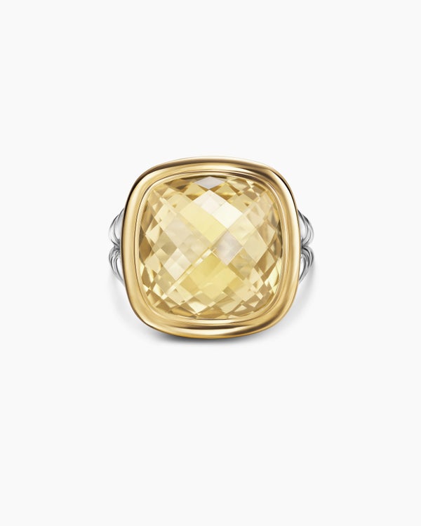 Albion Ring in Sterling Silver with 18K Yellow Gold, 15mm