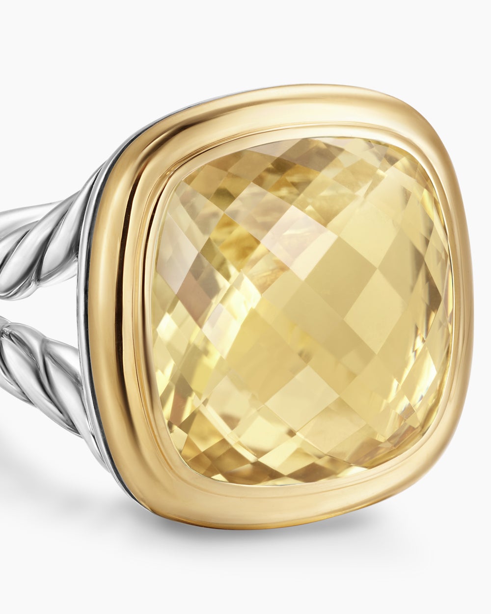 Bague Albion en argent sterling avec or jaune 18 carats, 15 mm femmes