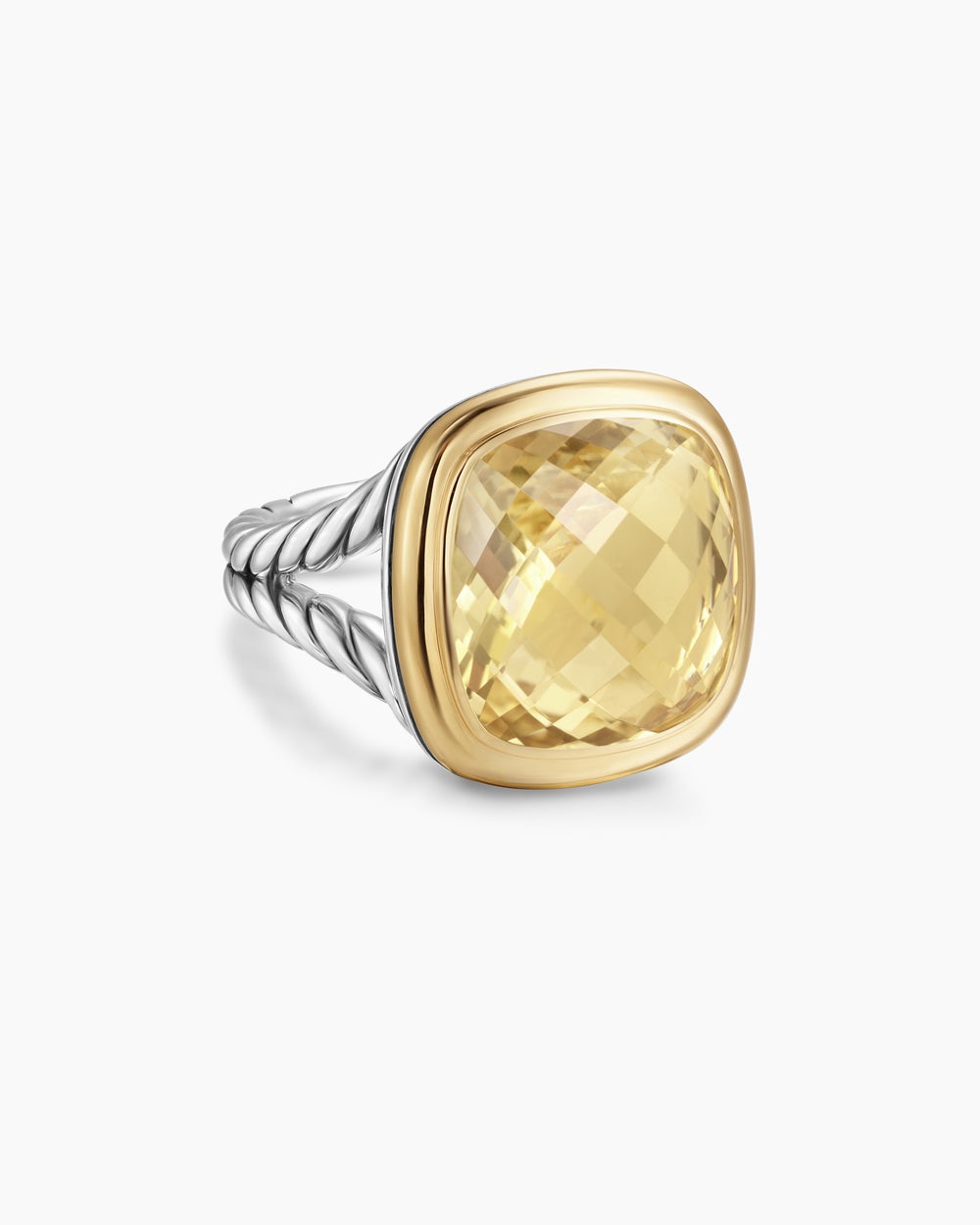 Bague Albion en argent sterling avec or jaune 18 carats, 15 mm femmes