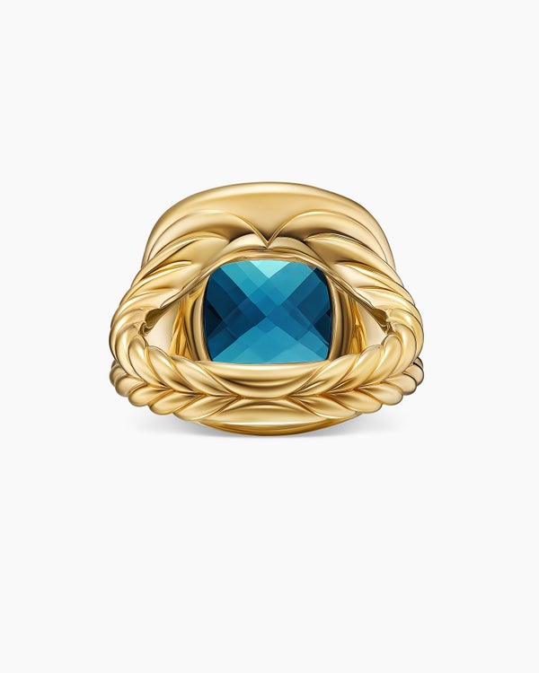 Albion Ring in 18K Yellow Gold with Diamonds, 15mm
