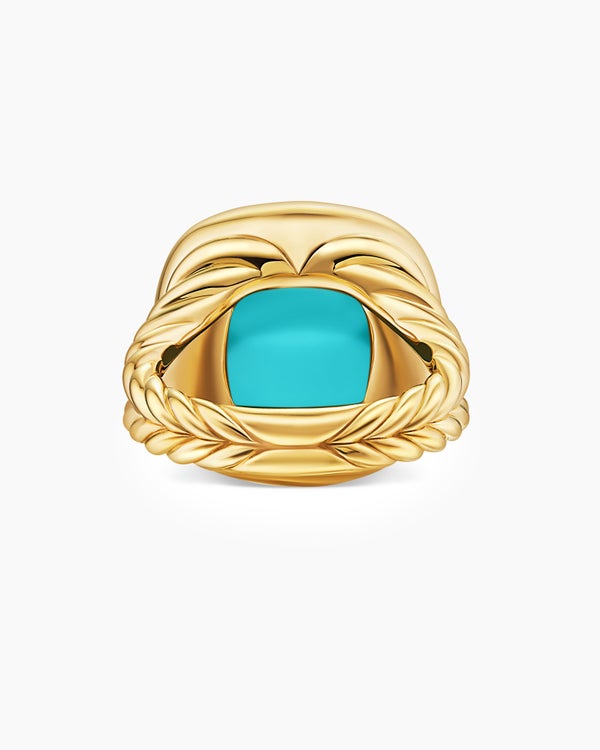 Albion Ring in 18K Yellow Gold with Diamonds, 15mm
