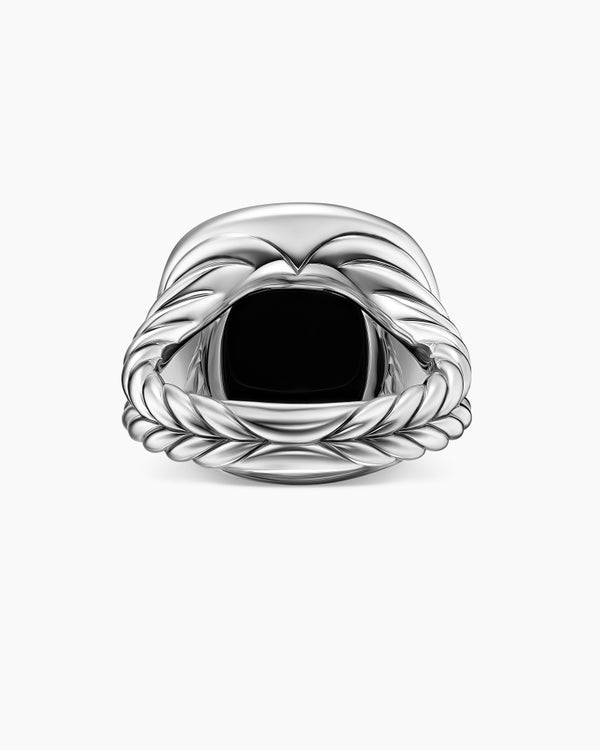 Albion Ring in Sterling Silver with Diamonds, 15mm
