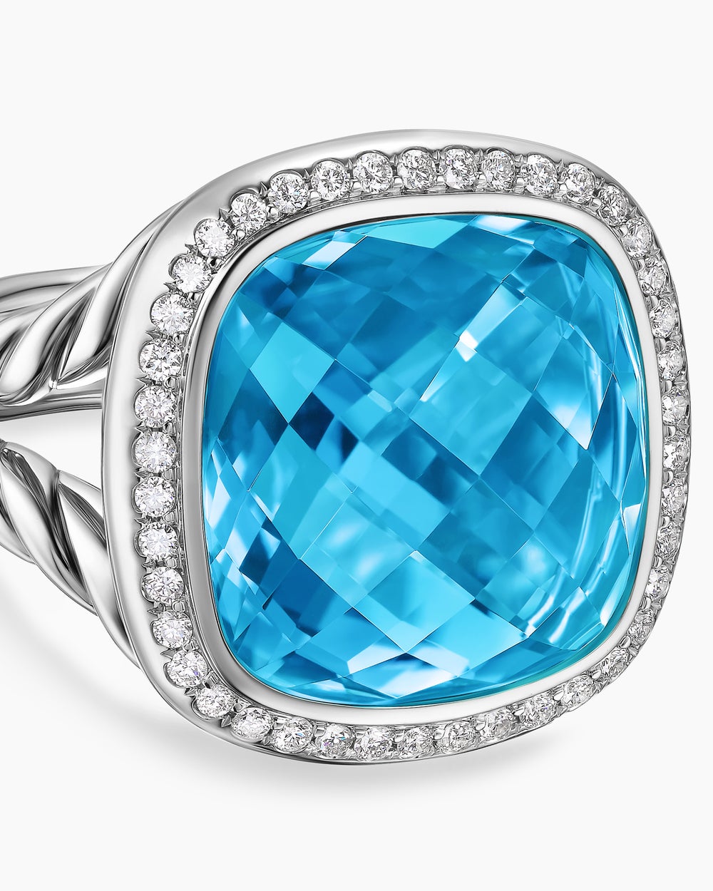 Bague Albion en argent sterling avec diamants, 15 mm femmes