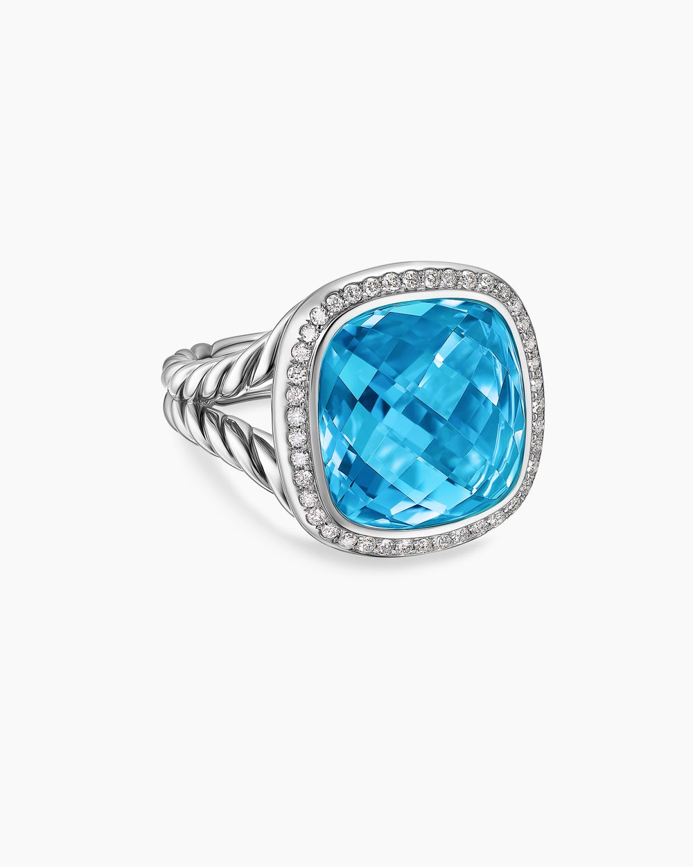 Bague Albion en argent sterling avec diamants, 15 mm femmes
