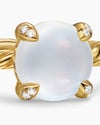 Petite Chatelaine Ring in 18K Yellow Gold with Diamonds, 8mm Petite Chatelaine Ring in 18K Yellow Gold with Diamonds, 8mm