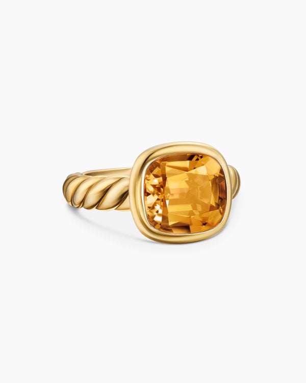 DY Mercer Color Stone Ring in 18K Yellow Gold, 10mm