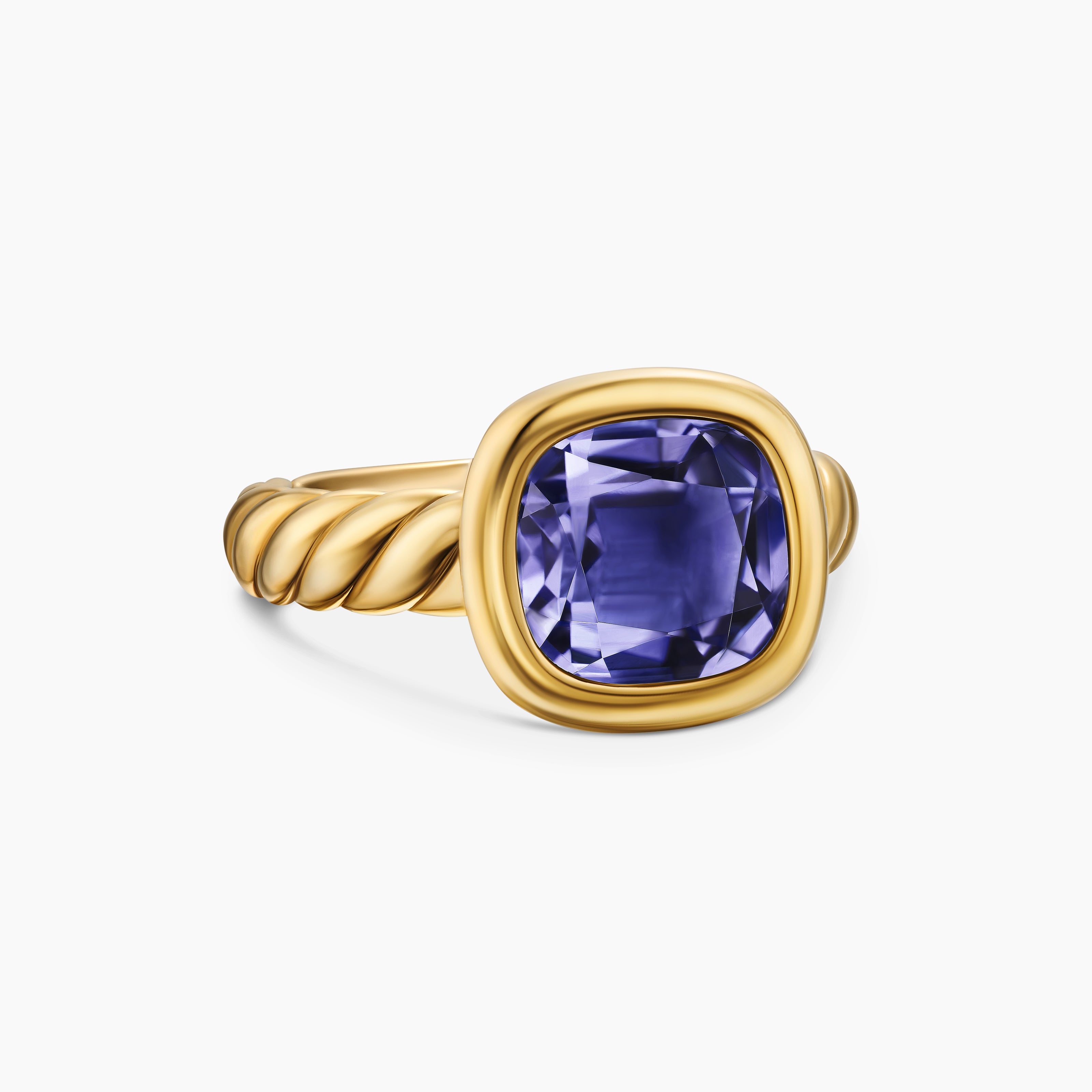 Womens DY Mercer Color Stone Ring in 18K Yellow Gold, 10mm