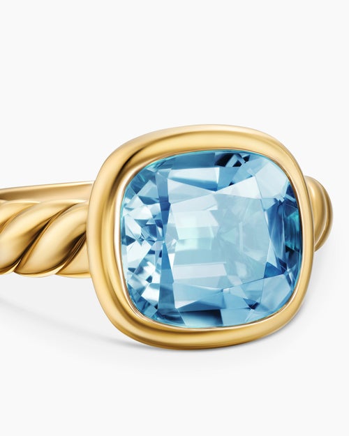 Womens DY Mercer Color Stone Ring in 18K Yellow Gold, 10mm