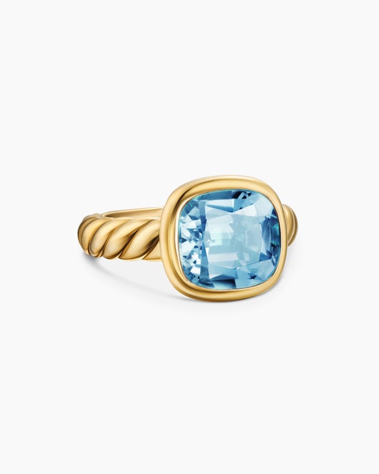 DY Mercer Color Stone Ring in 18K Yellow Gold, 10mm