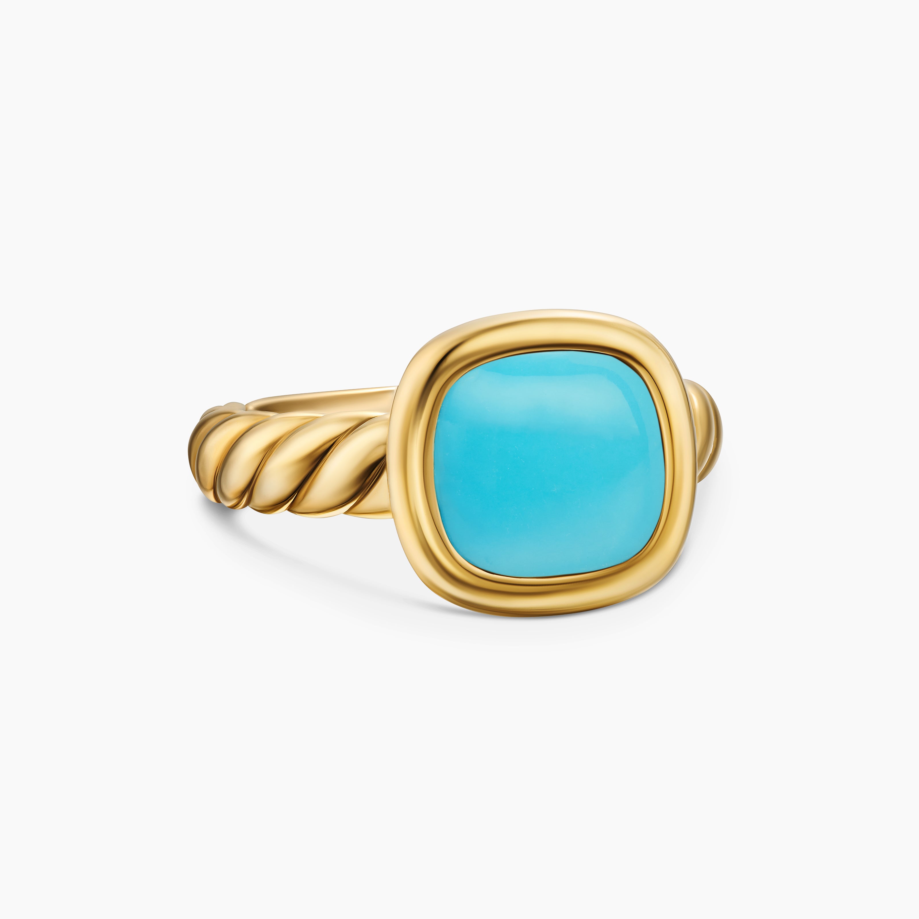Womens DY Mercer Color Stone Ring in 18K Yellow Gold, 10mm
