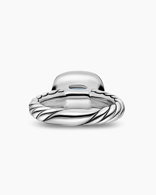 Womens DY Mercer® Color Stone Ring in Sterling Silver with 18K Yellow Gold and Sky Blue Topaz, 10mm