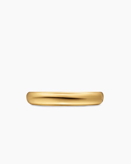 Womens DY Mercer® Band Ring in 18K Yellow Gold, 3.7mm