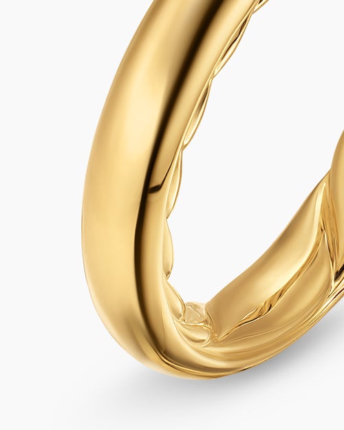 Womens DY Mercer® Band Ring in 18K Yellow Gold, 3.7mm