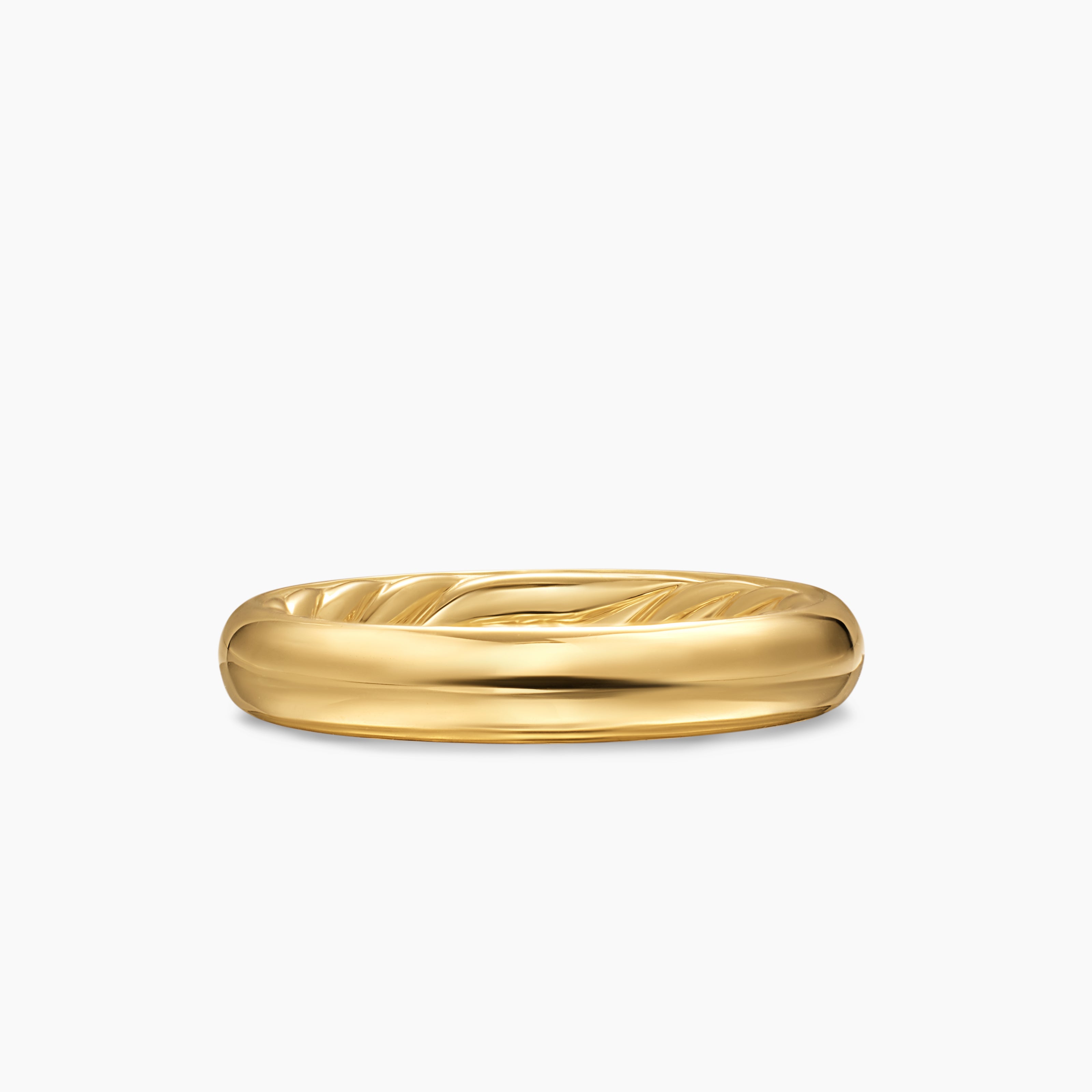 Womens DY Mercer Band Ring in 18K Yellow Gold, 3.7mm