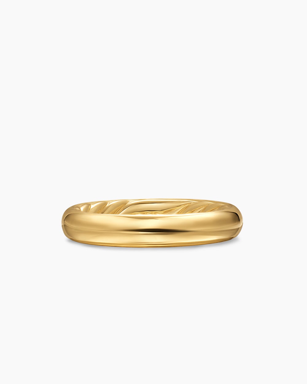 Womens DY Mercer Band Ring in 18K Yellow Gold, 3.7mm