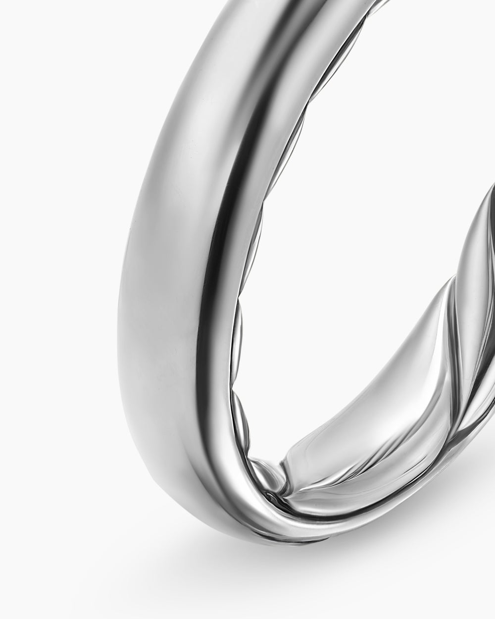 Womens DY Mercer Band Ring in Sterling Silver, 3.7mm