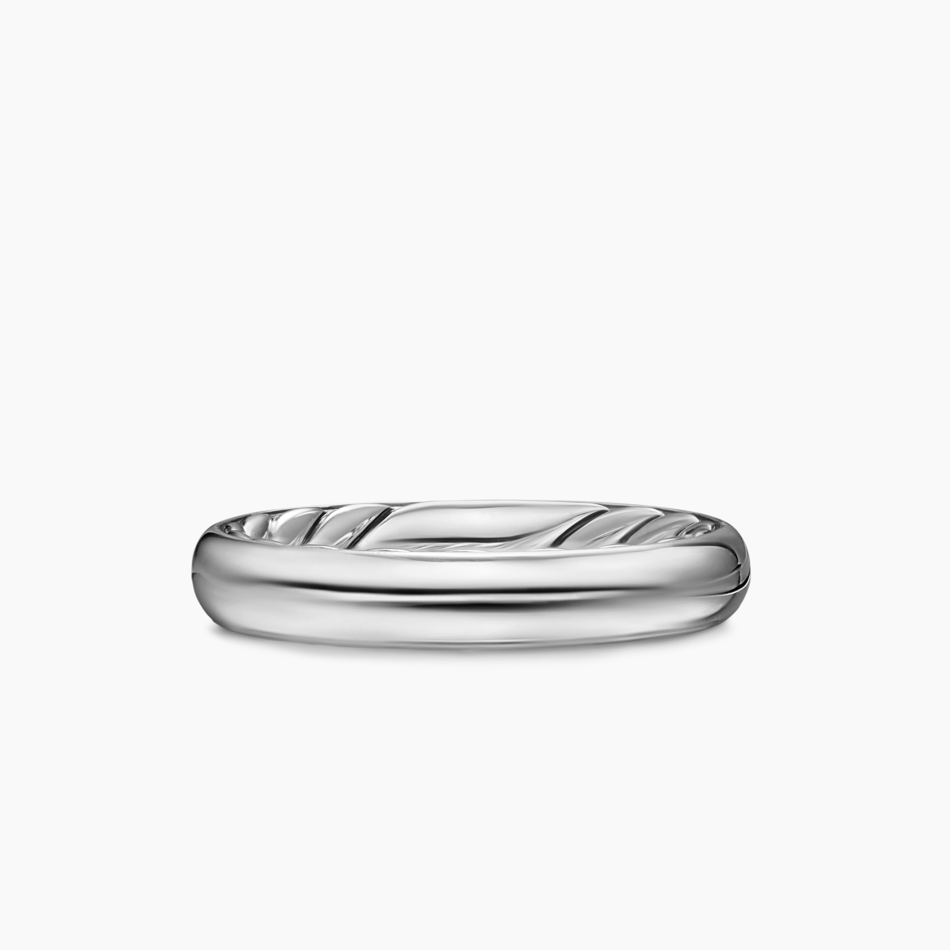 Womens DY Mercer Band Ring in Sterling Silver, 3.7mm