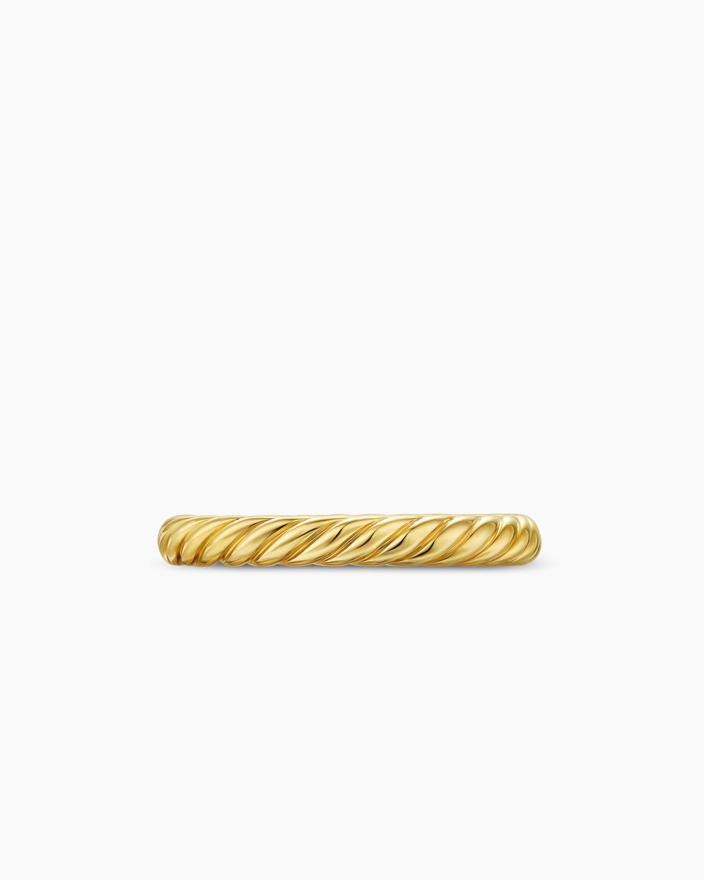 Womens Cable Band Ring in 18ct Yellow Gold, 2.8mm