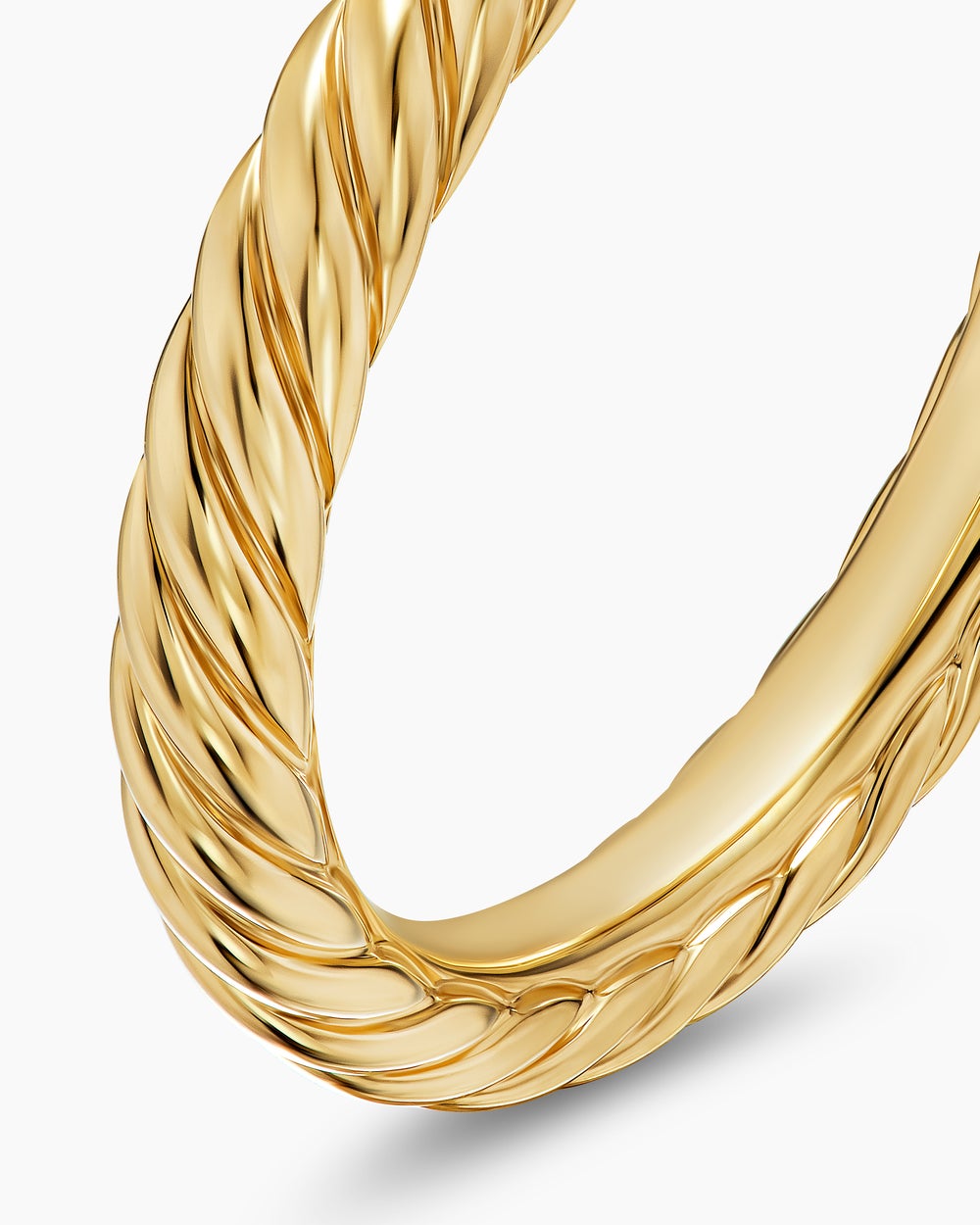 Womens Cable Band Ring in 18ct Yellow Gold, 2.8mm