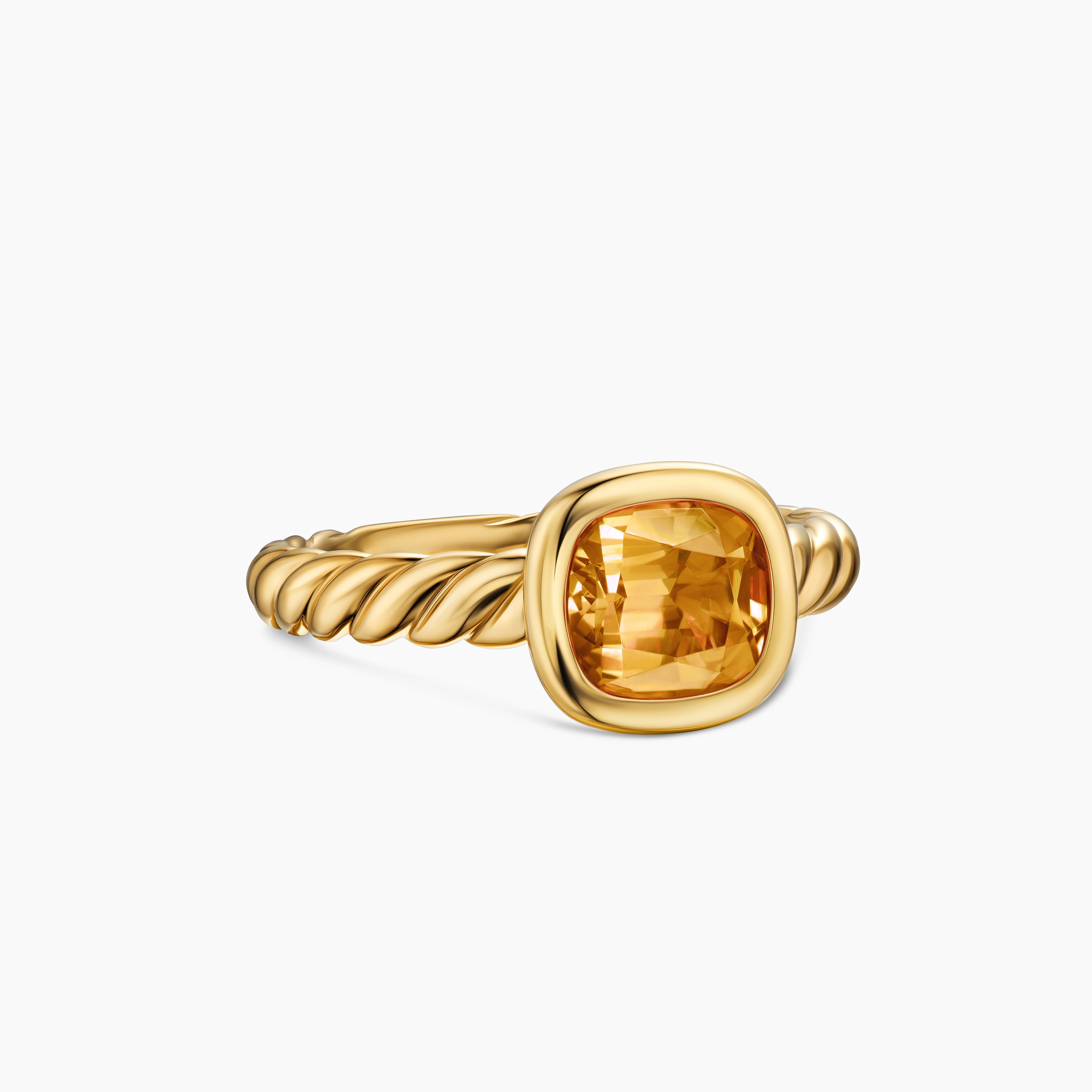 Womens DY Mercer Color Stone Ring in 18K Yellow Gold, 7mm
