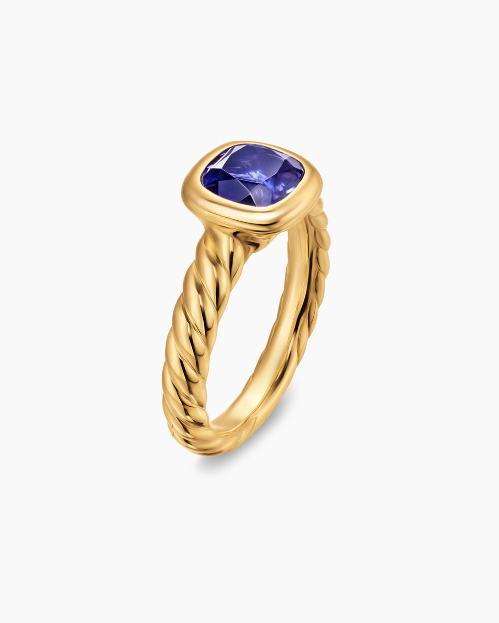 Womens DY Mercer Color Stone Ring in 18K Yellow Gold, 7mm