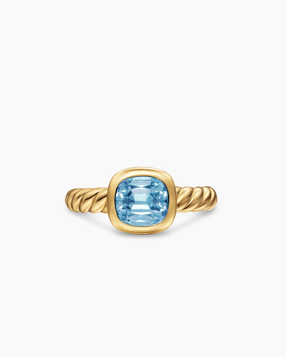 Bague à pierre de couleur DY Mercer en or jaune 18 carats, 7 mm femmes