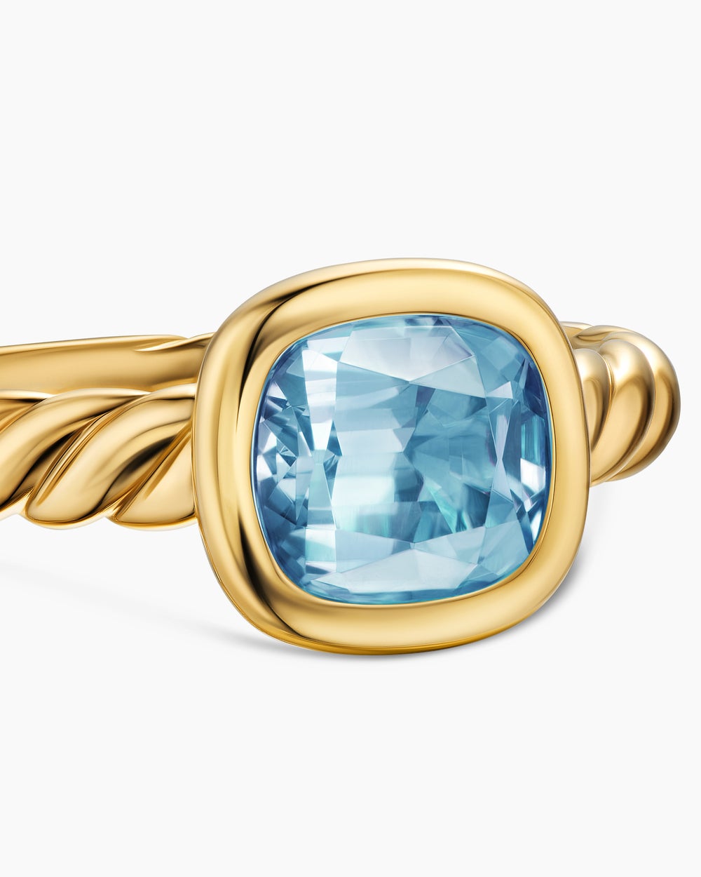 Bague à pierre de couleur DY Mercer en or jaune 18 carats, 7 mm femmes