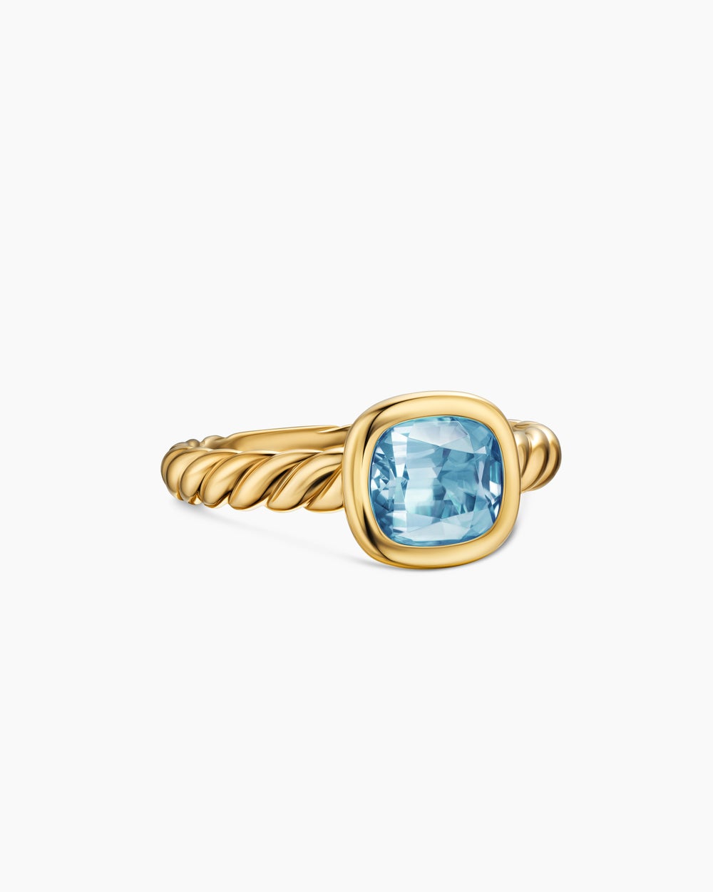 Bague à pierre de couleur DY Mercer en or jaune 18 carats, 7 mm femmes