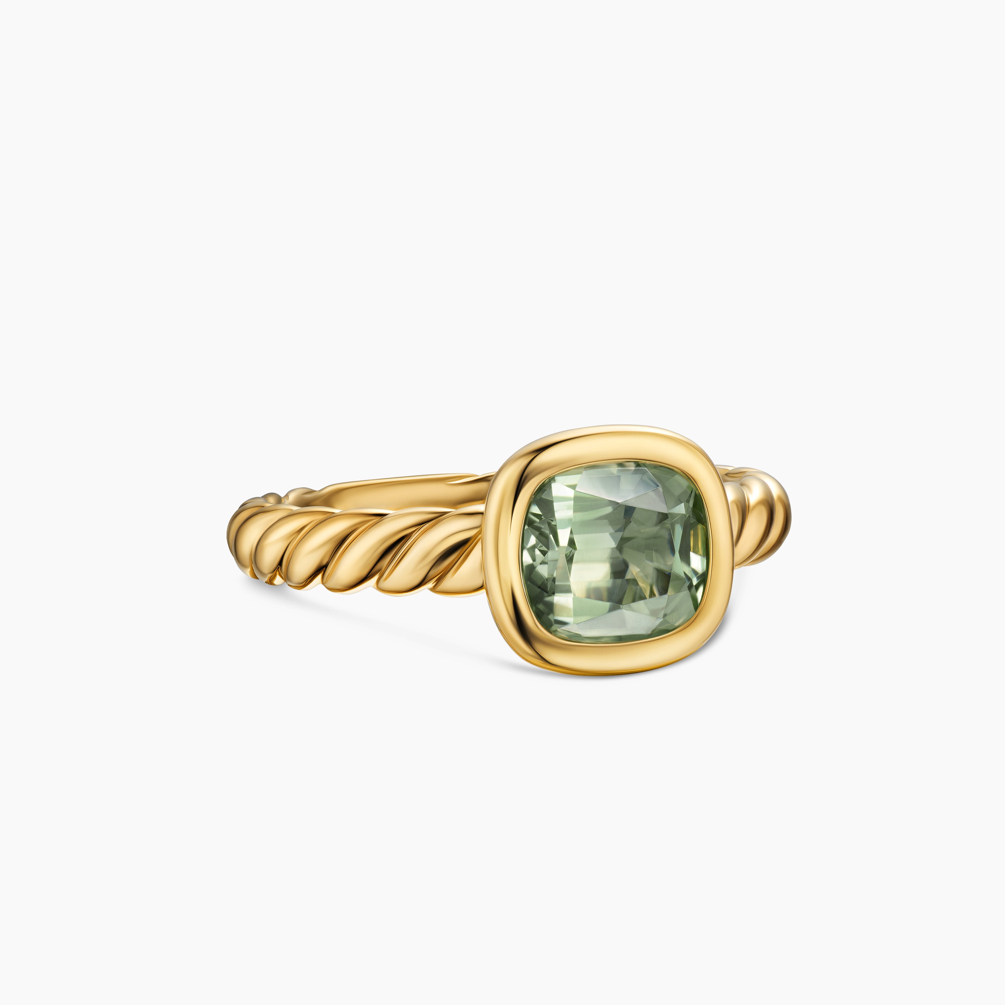 Womens DY Mercer Color Stone Ring in 18K Yellow Gold, 7mm