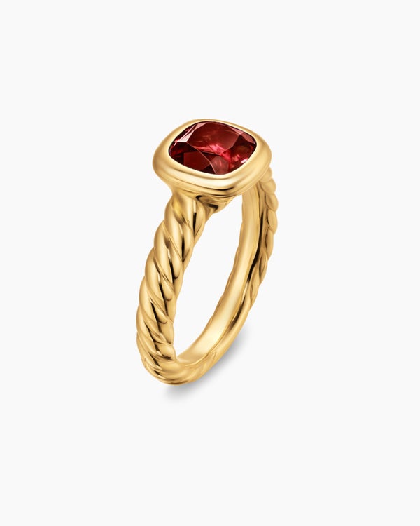 DY Mercer Color Stone Ring in 18K Yellow Gold, 7mm