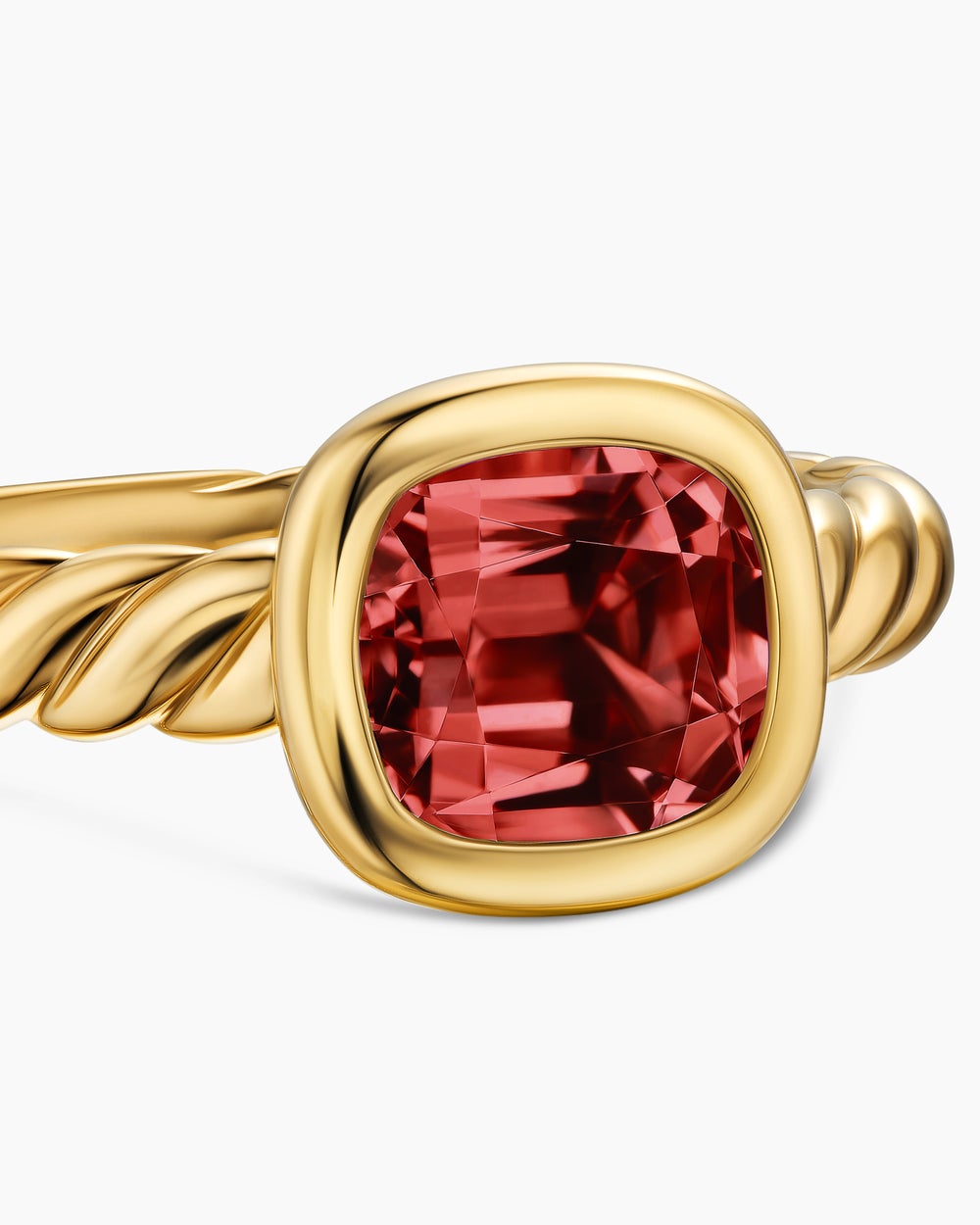 Womens DY Mercer Colour Stone Ring in 18ct Yellow Gold, 7mm