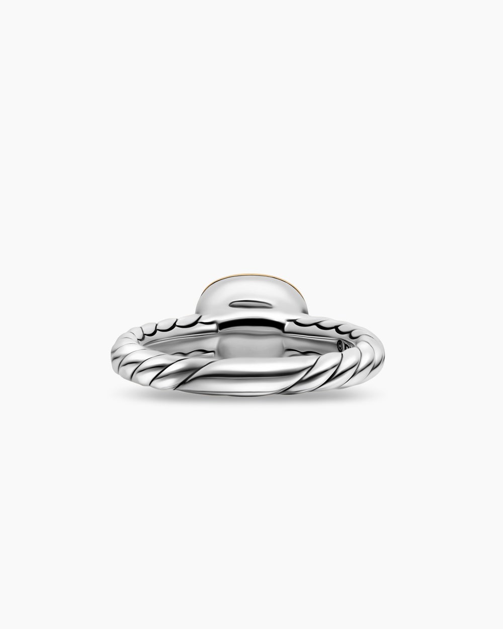 Bague avec pierre de couleur DY Mercer en argent sterling avec or jaune 18 carats, 7 mm femmes