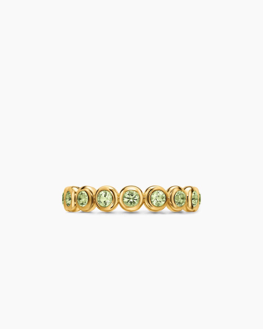 Anneau serti en chaton en or jaune 18 carats, 4 mm femmes