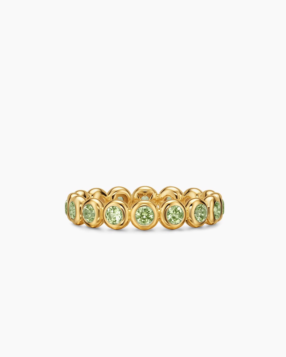 Anneau serti en chaton en or jaune 18 carats, 4 mm femmes