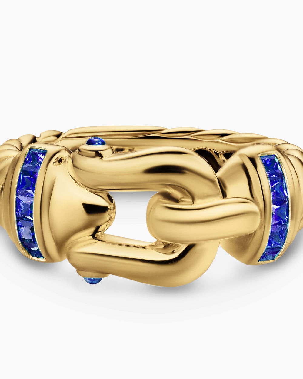 Womens Buckle Ring in 18K Yellow Gold, 10.4mm