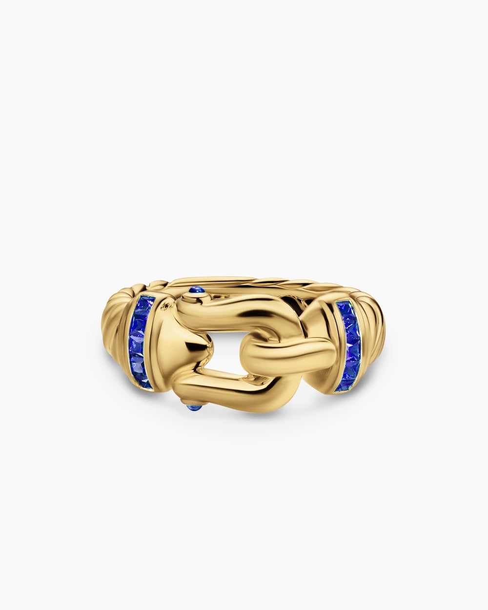 Womens Buckle Ring in 18K Yellow Gold, 10.4mm