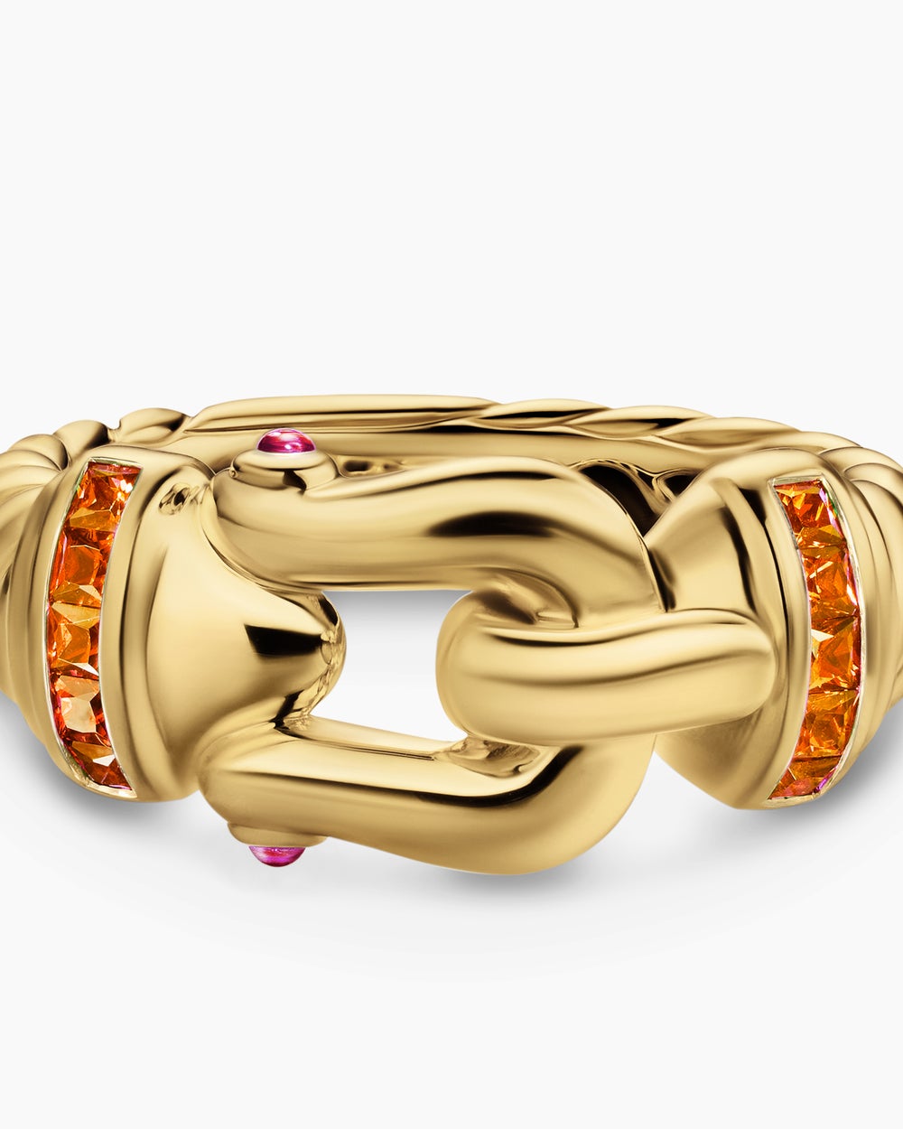 Womens Buckle Ring in 18K Yellow Gold, 10.4mm