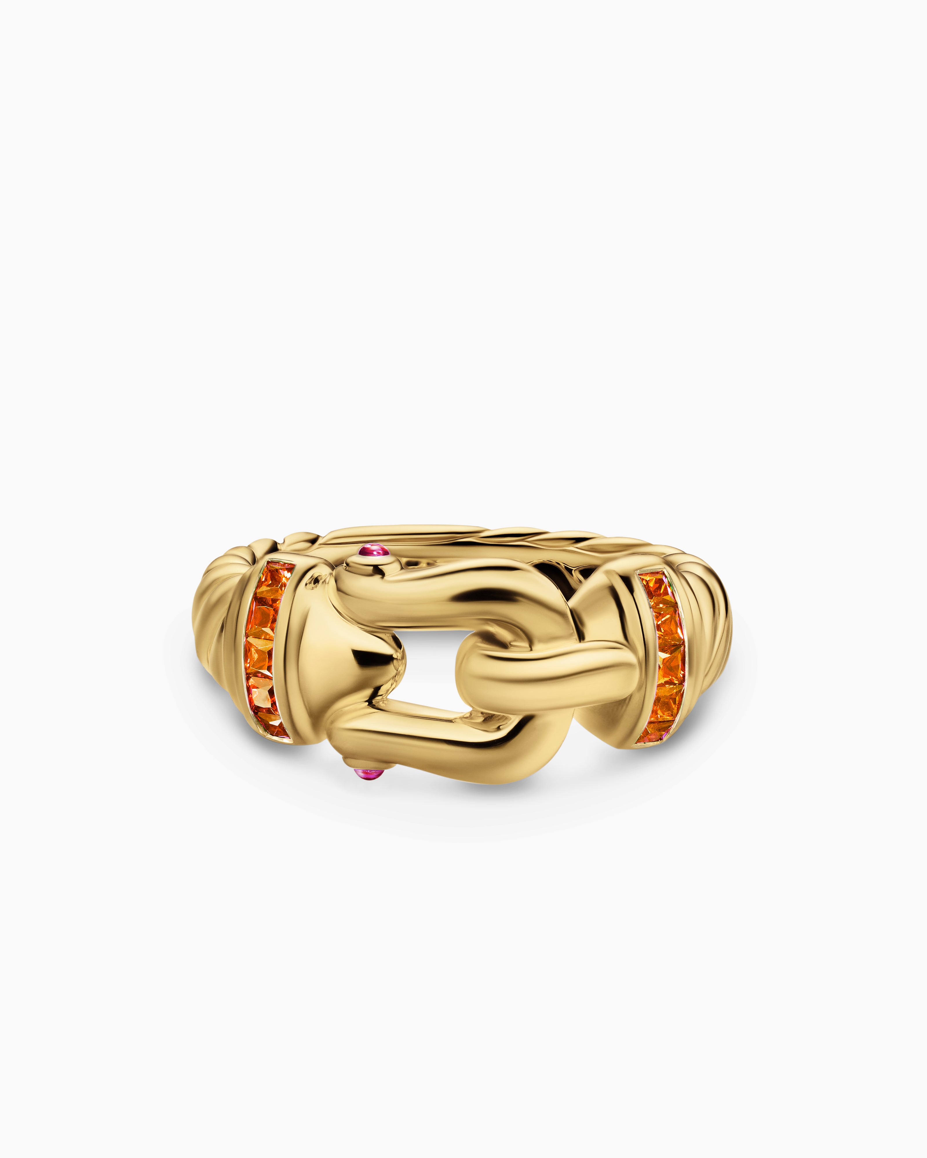 Womens Buckle Ring in 18K Yellow Gold, 10.4mm