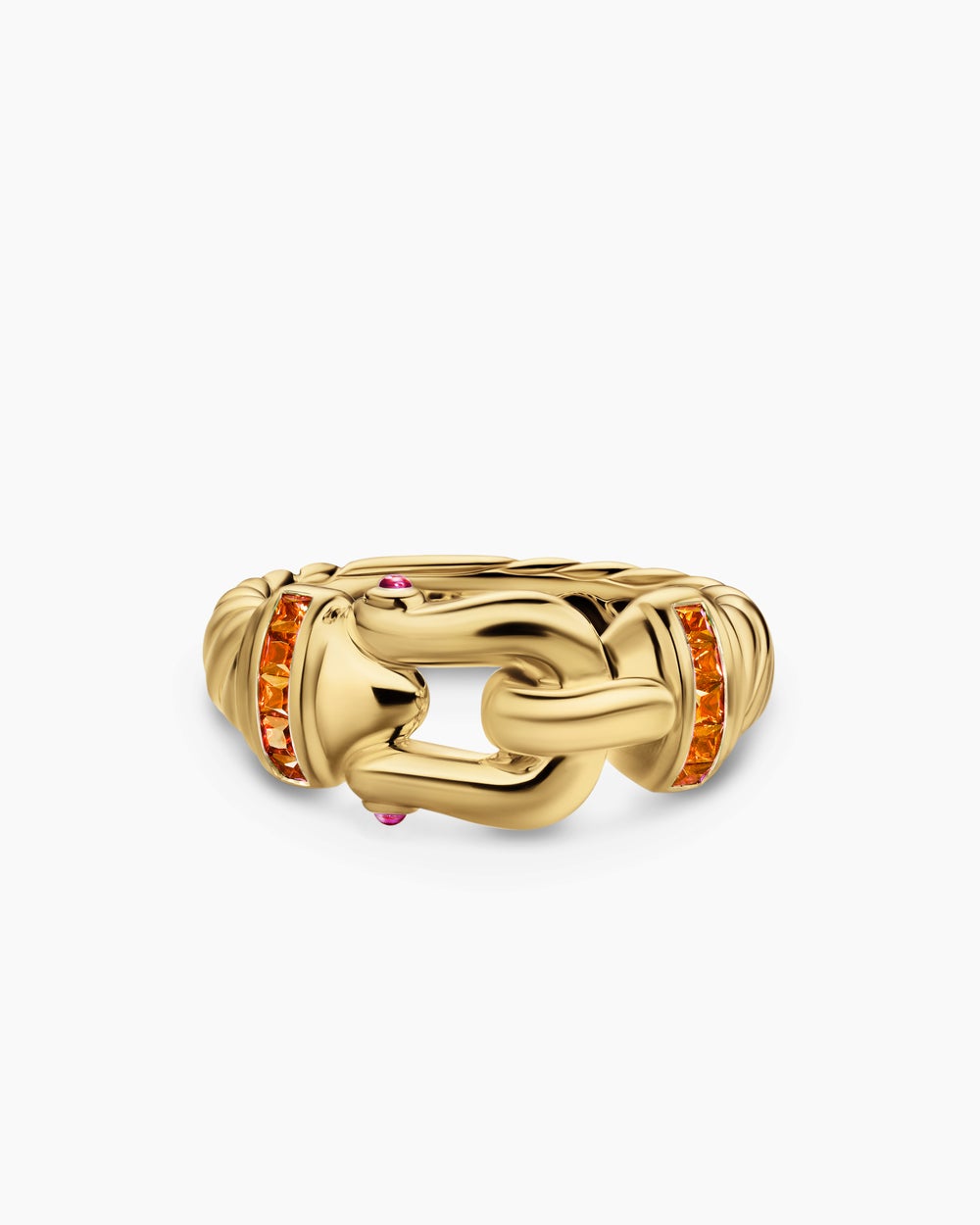 Womens Buckle Ring in 18K Yellow Gold, 10.4mm