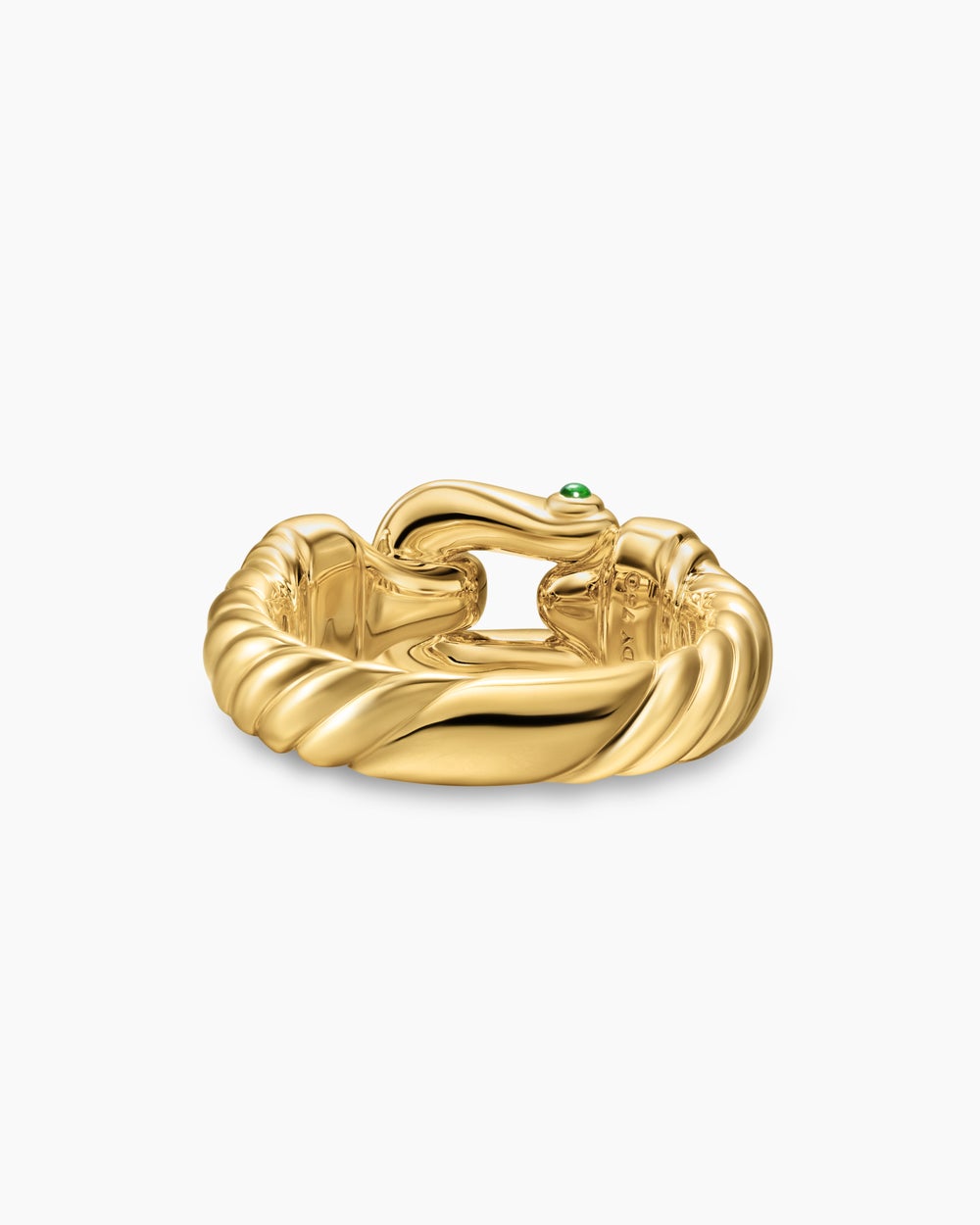 Womens Buckle Ring in 18K Yellow Gold, 10.4mm