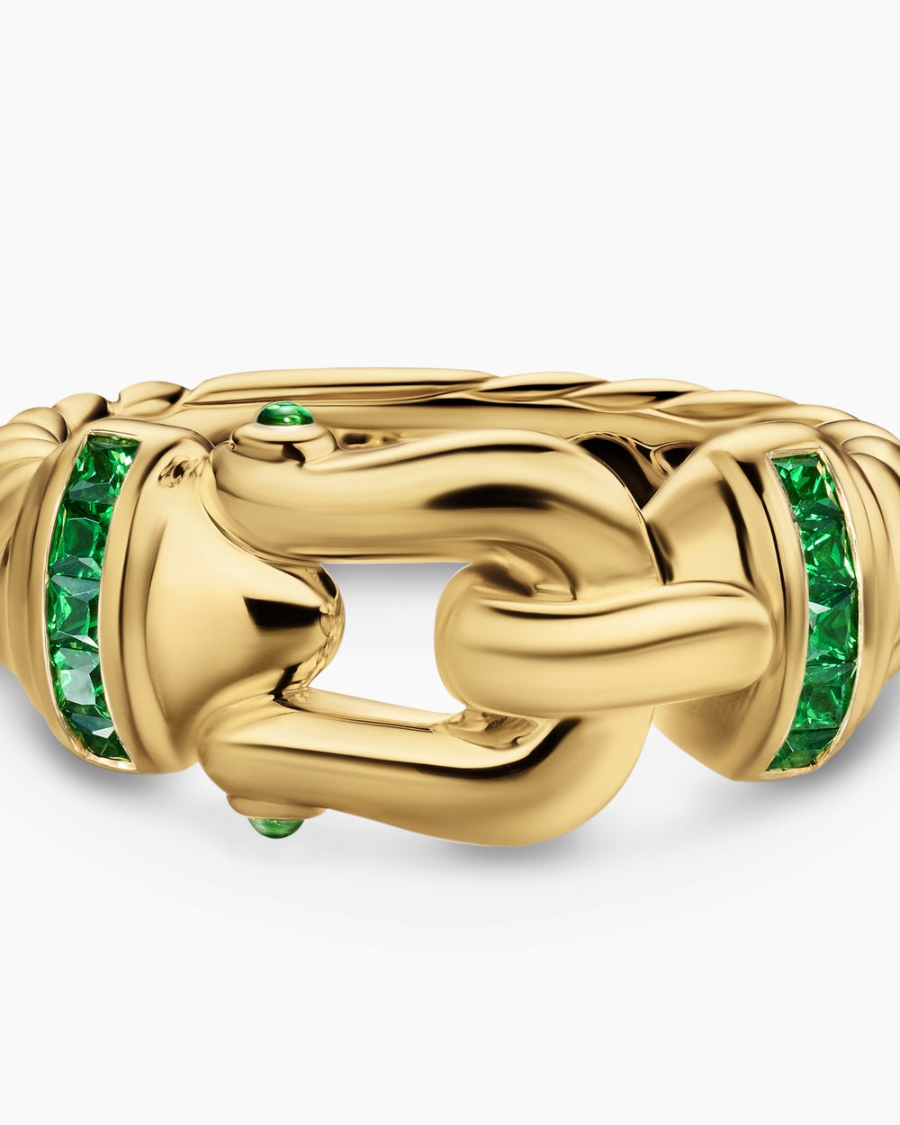 Womens Buckle Ring in 18K Yellow Gold, 10.4mm