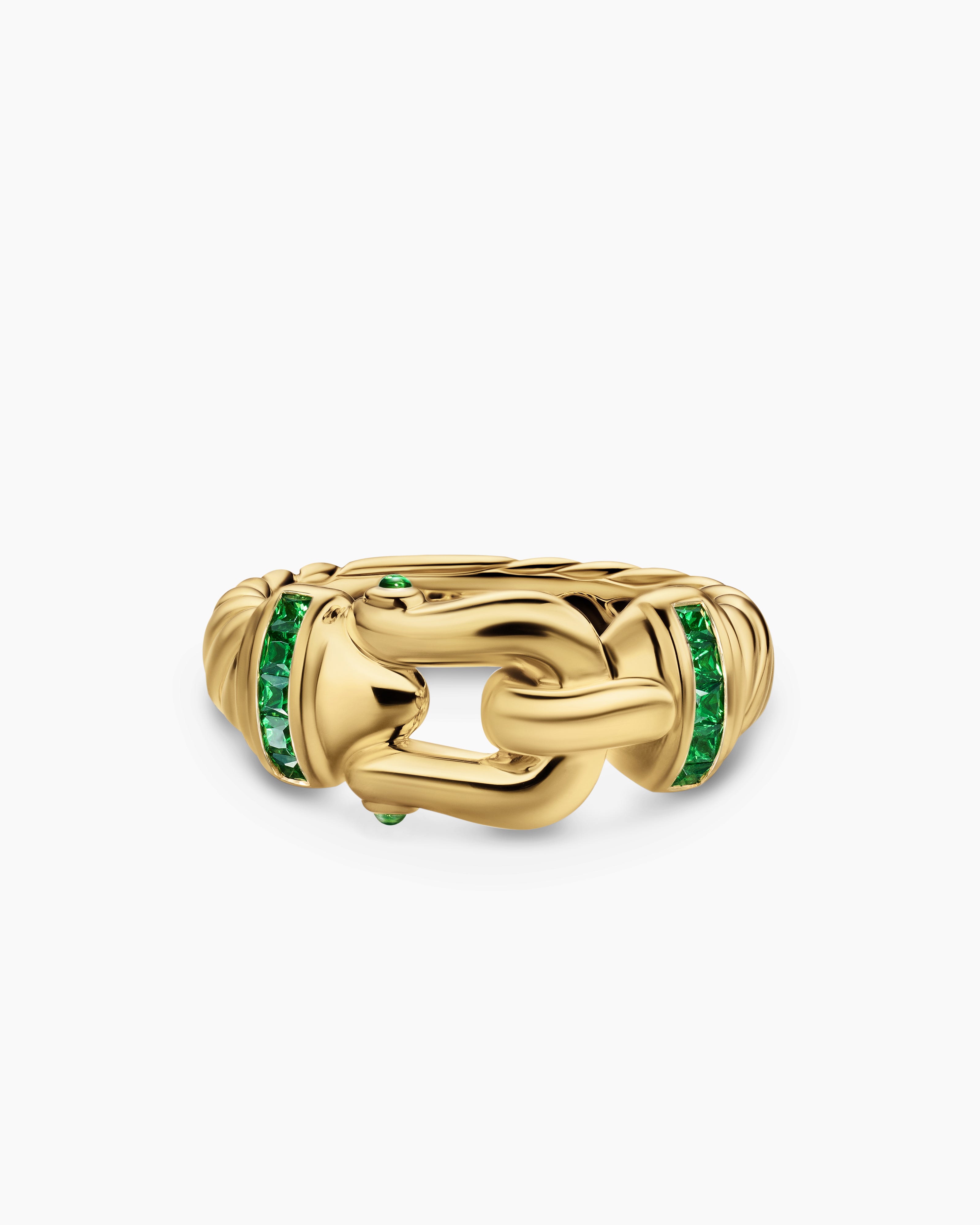 Womens Buckle Ring in 18K Yellow Gold, 10.4mm