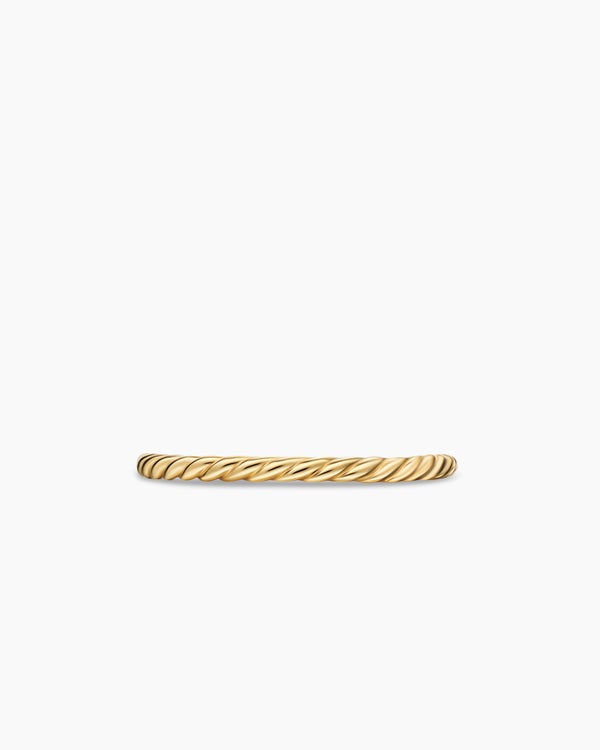 Cable Band Ring in 18K Yellow Gold, 1.7mm