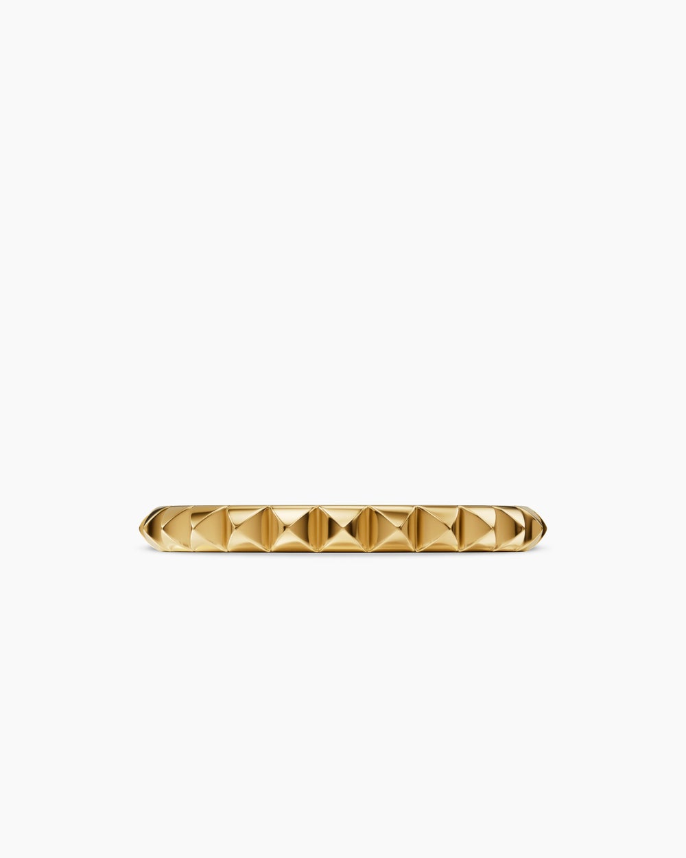 Womens Petite Pyramid Band Ring in 18K Yellow Gold, 2.5mm