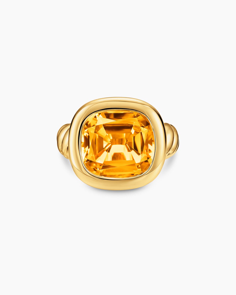 Womens DY Mercer® Color Stone Ring in 18K Yellow Gold with Citrine, 13.5mm