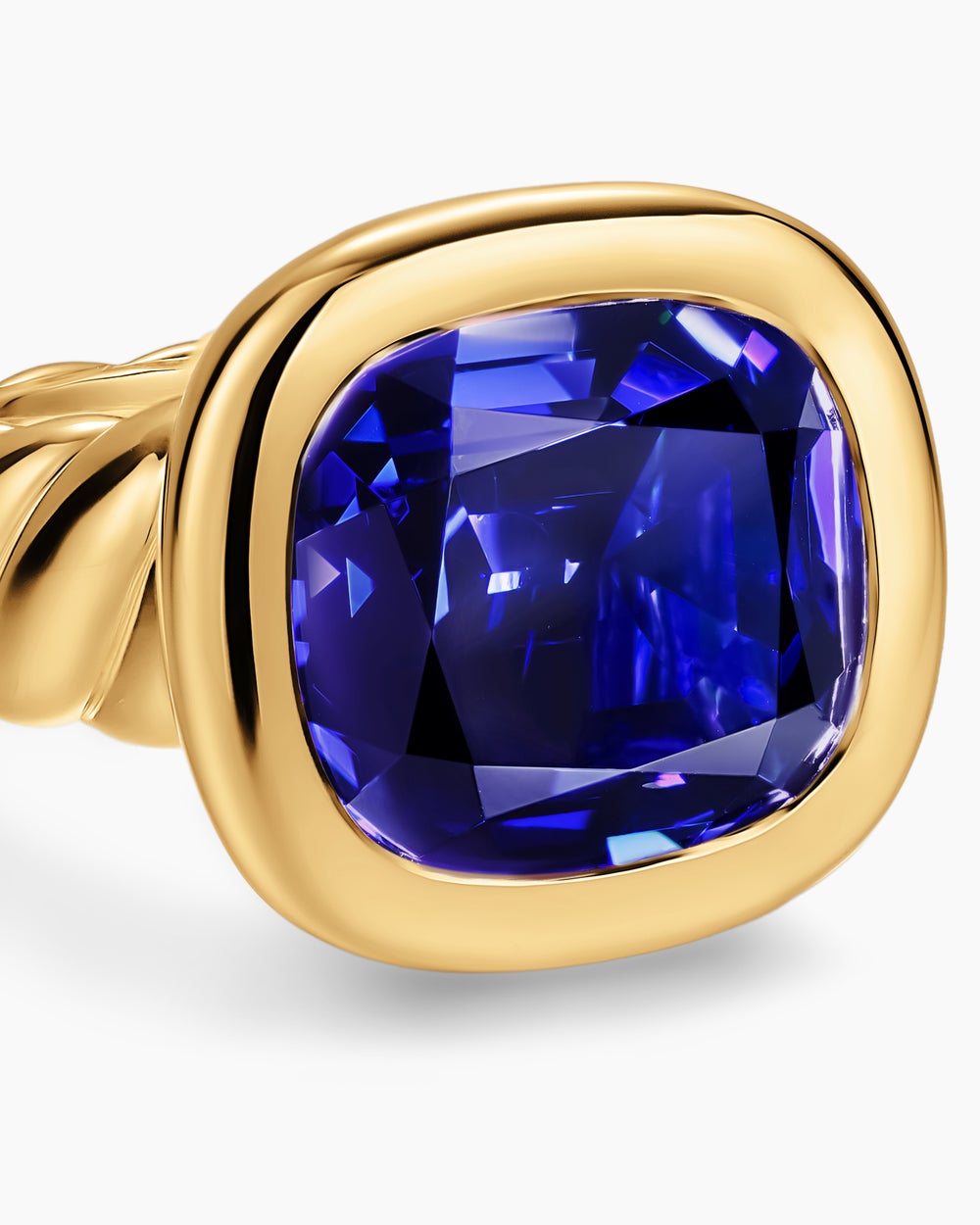 Womens DY Mercer Color Stone Ring in 18K Yellow Gold, 13.5mm
