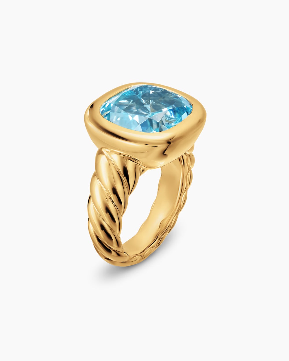 Womens DY Mercer Color Stone Ring in 18K Yellow Gold, 13.5mm