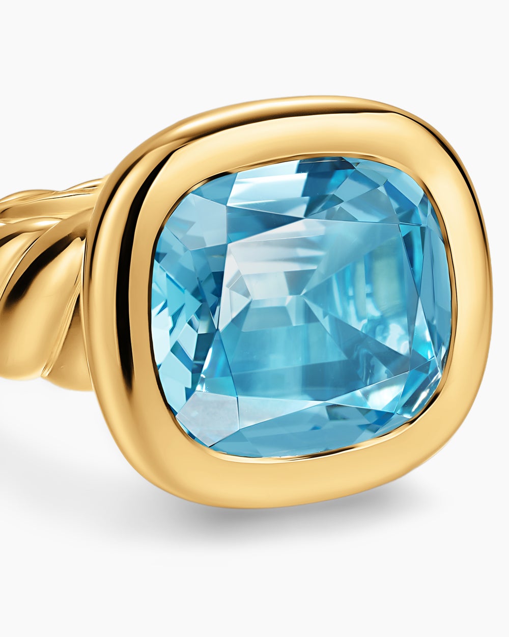Womens DY Mercer Color Stone Ring in 18K Yellow Gold, 13.5mm