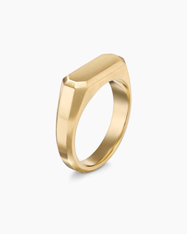 Streamline® Signet Ring in 18K Yellow Gold, 7.3mm