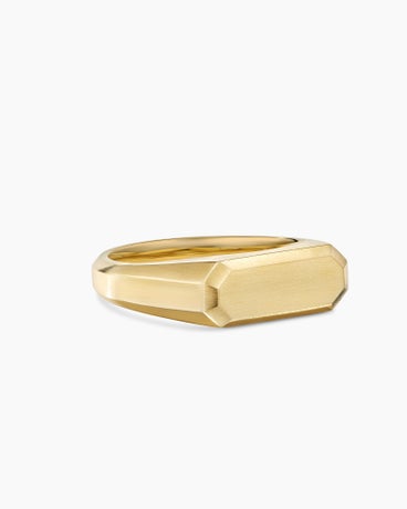 Streamline® Signet Ring in 18K Yellow Gold, 7.3mm